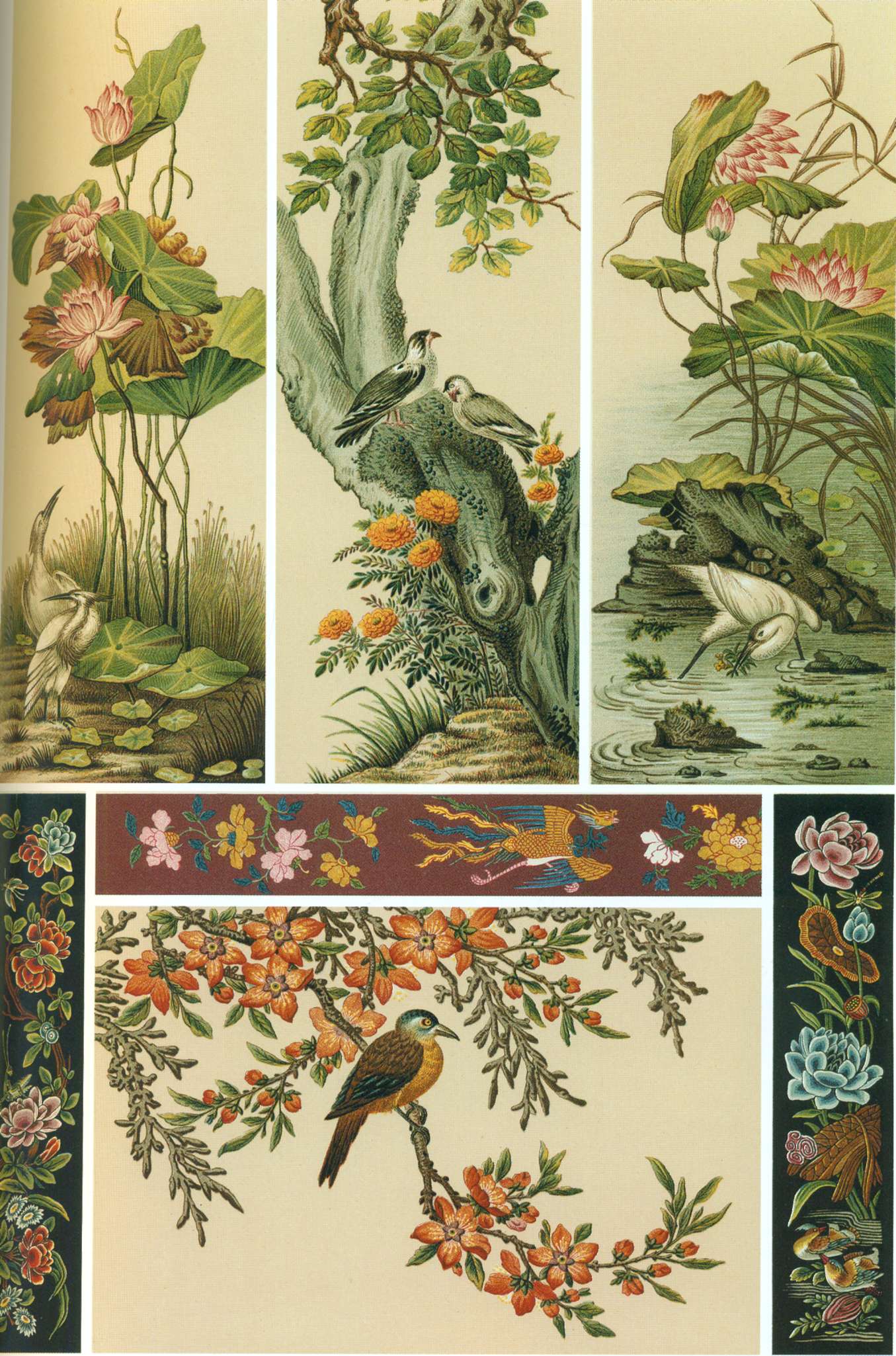 Стандартные полихромные и монохромные орнаменты лучших периодов