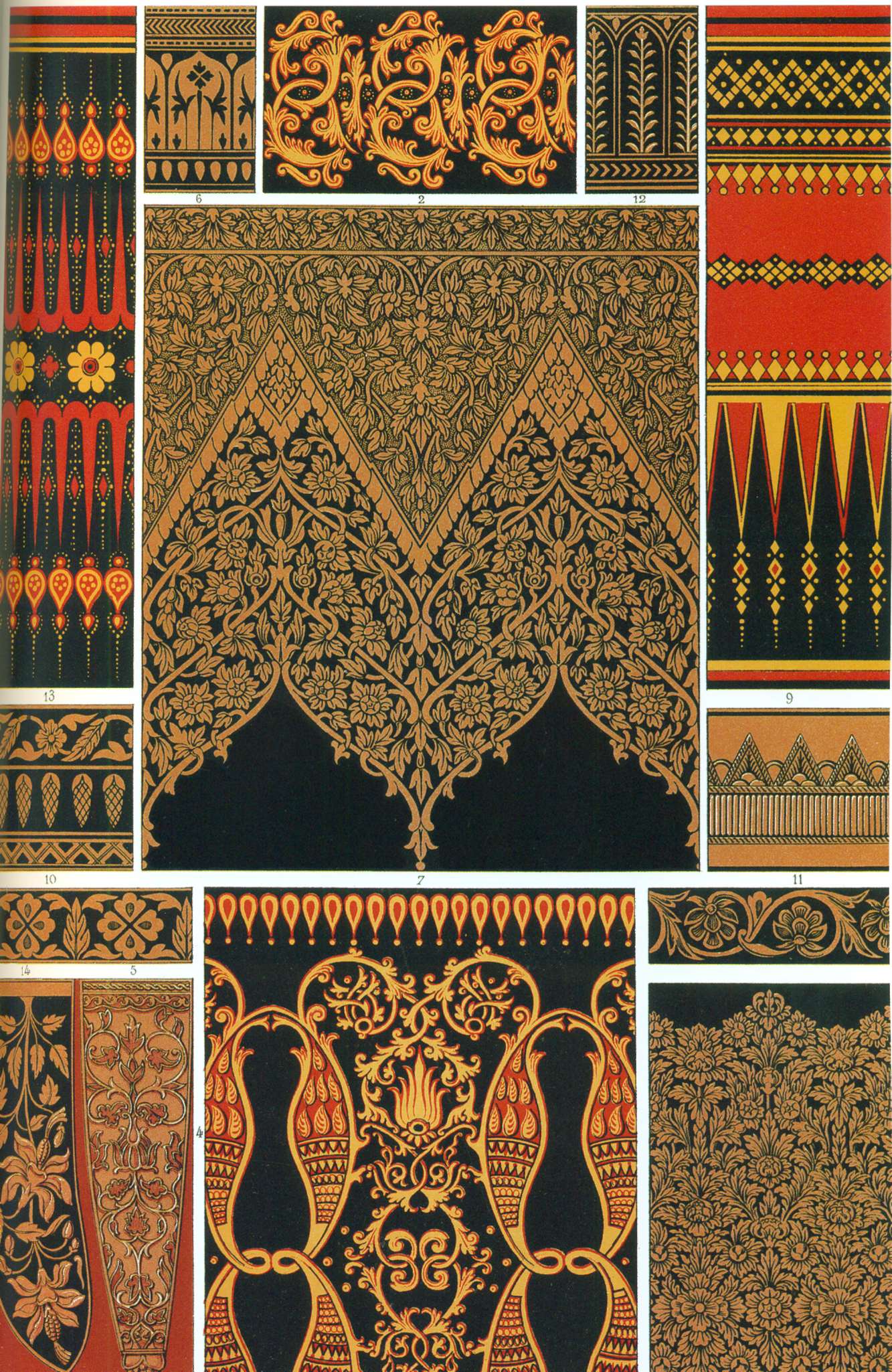 Мозаика: цветная паста, смальта Мраморная мозаика, IX-XIII века