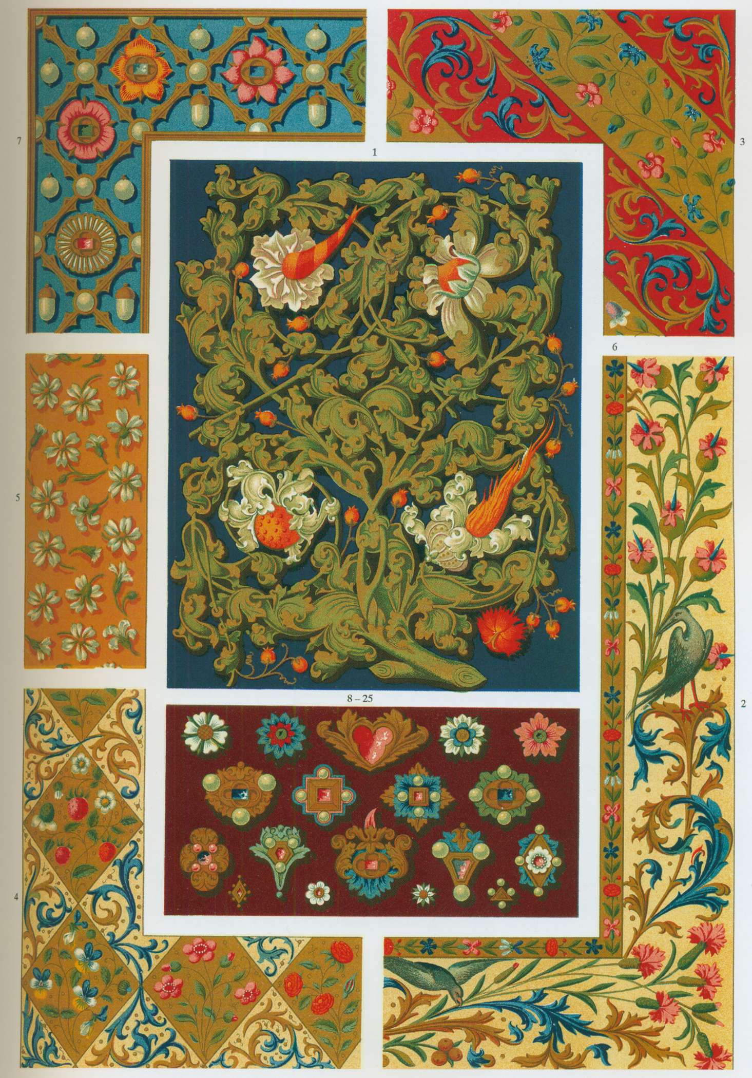 Фрески и мозаики, IX-XII века Книжный декор