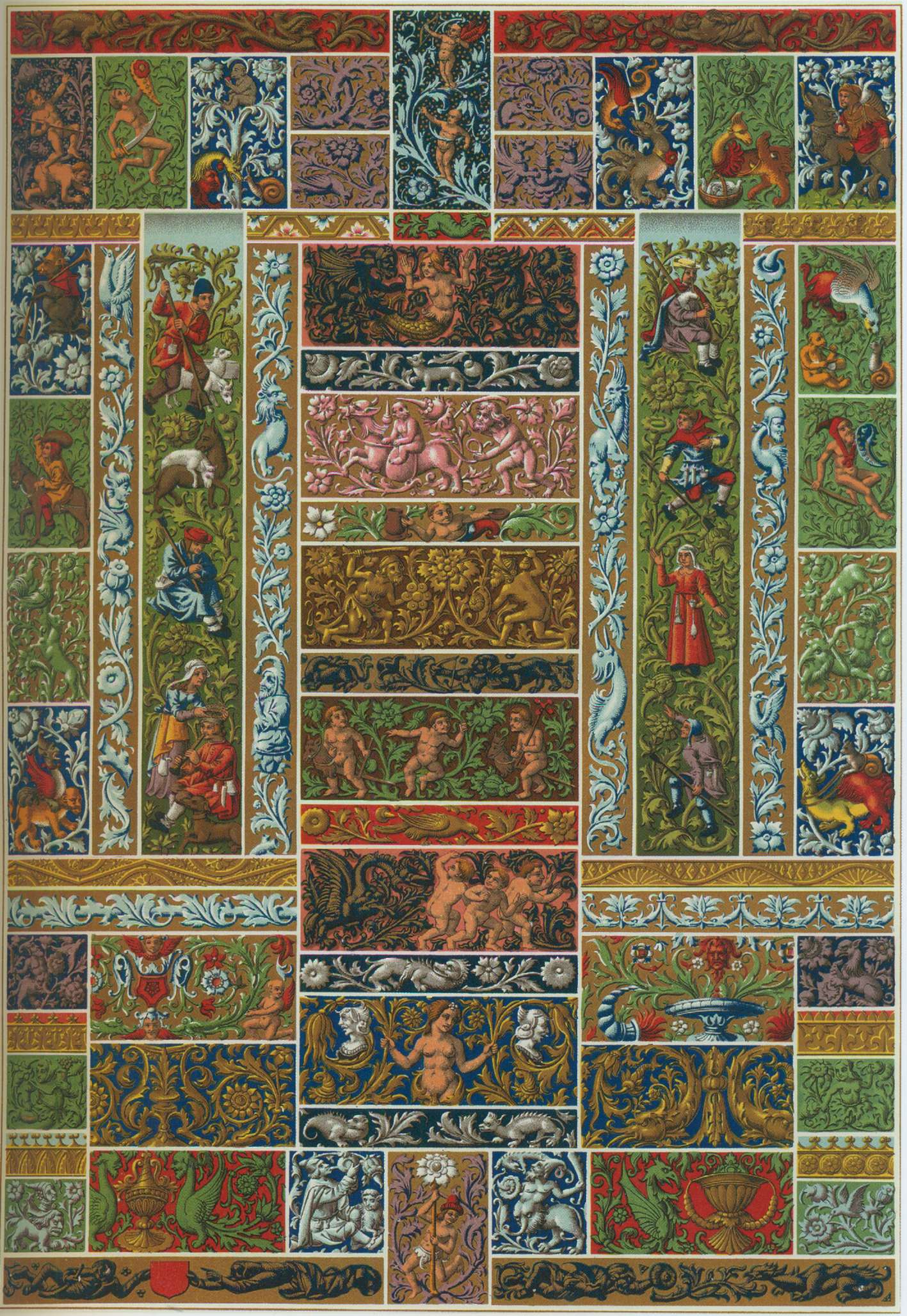 Гравированные и чеканные розетки и бордюры дискосов