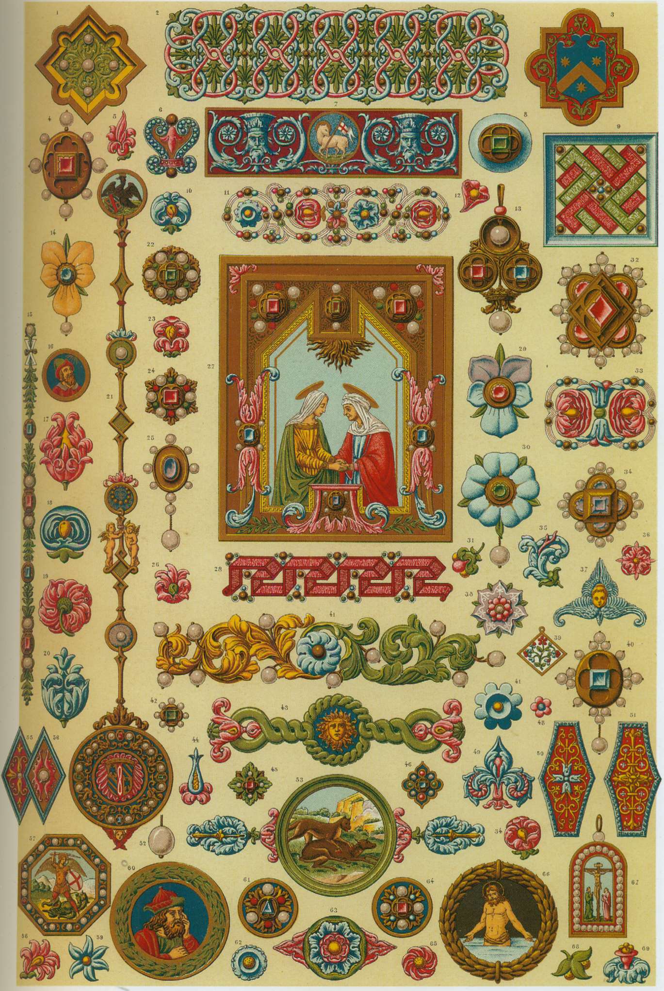 Декор гобеленов восточного типа Италия, XV век