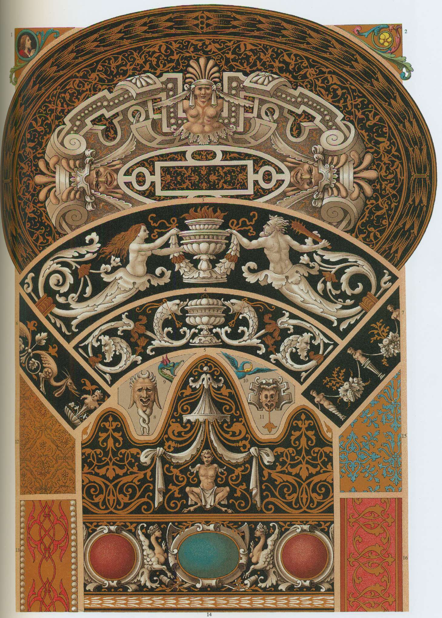 Декоративные растительные мотивы фламандских гобеленов